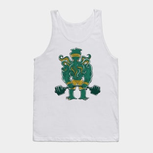 Cthulhu lifting weights Tank Top